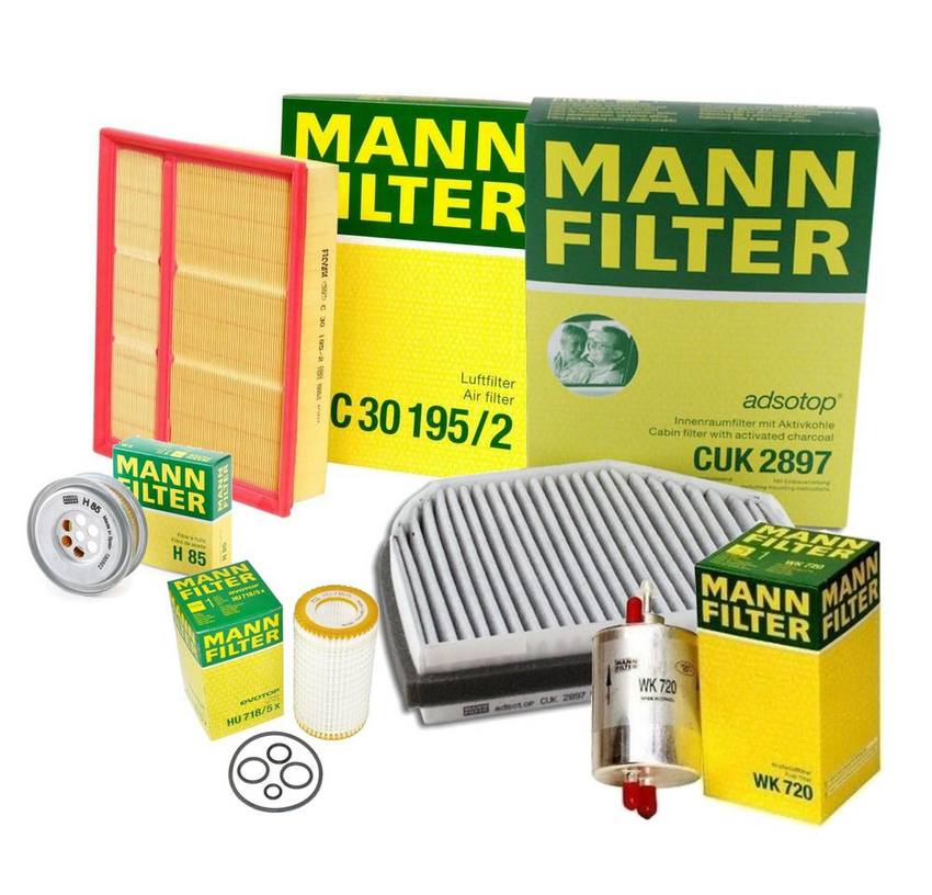 Mercedes Air / Cabin Air / Fuel / Engine Oil Filter Kit 604094130410 - MANN-FILTER 3739387KIT